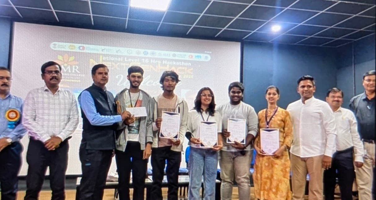 Amar Reddy's team winning NextGen Hackathon among 1200 plus participating teams