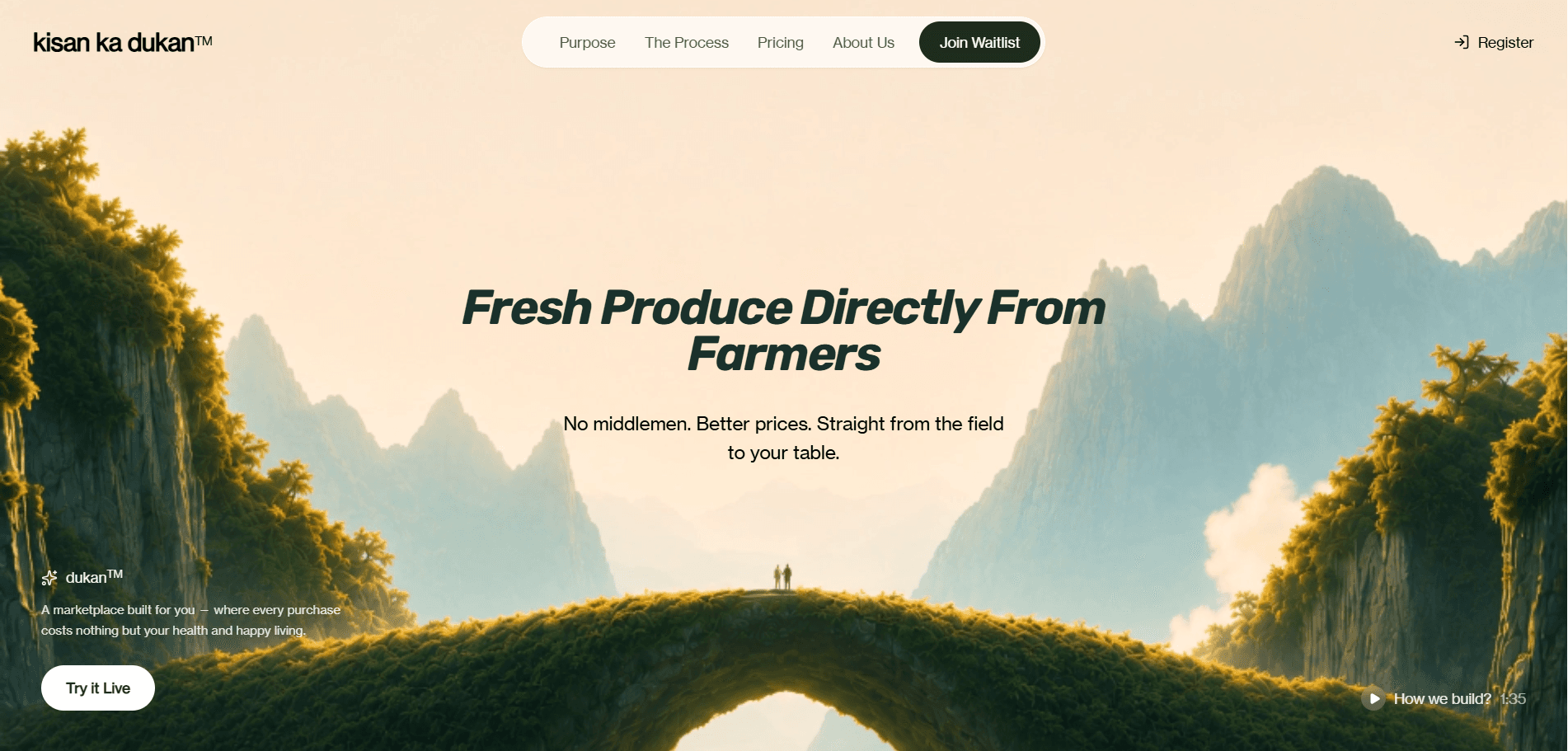 Kisan Ka Dukan project interface screenshot — Amar Reddy portfolio