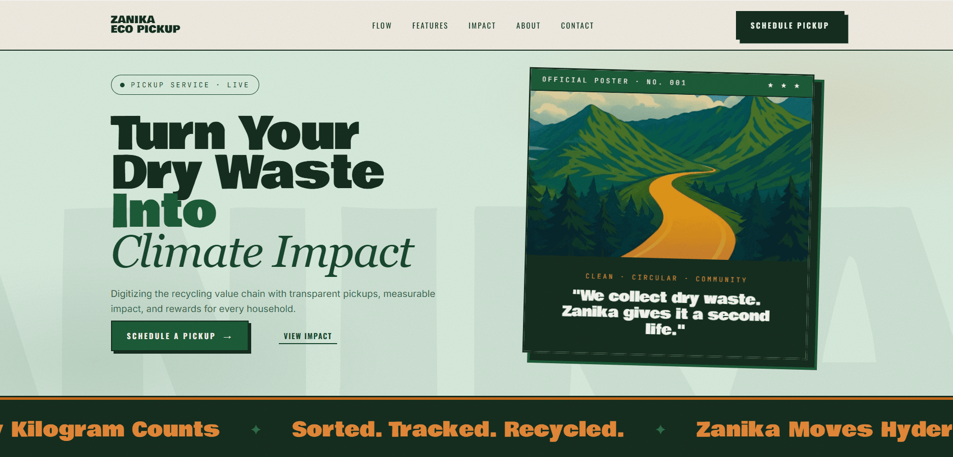 Zanika Redesign project interface screenshot — Amar Reddy portfolio